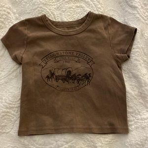 RARE Ashlyn Yellowstone Valley top brown